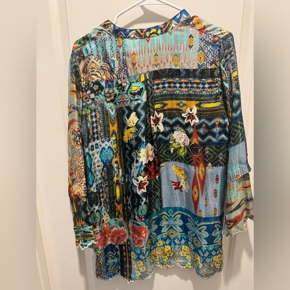 Johnny Was Multicolor Patterned Tunic - Picture 4 of 4